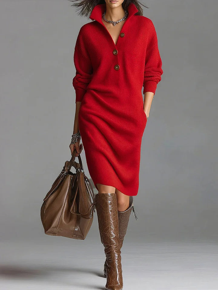 Alicia| Elegant Sweater Dress