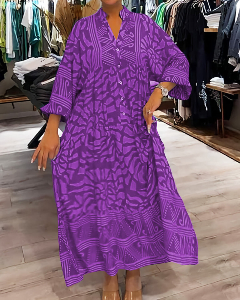 LENARA - Maxi dress with print