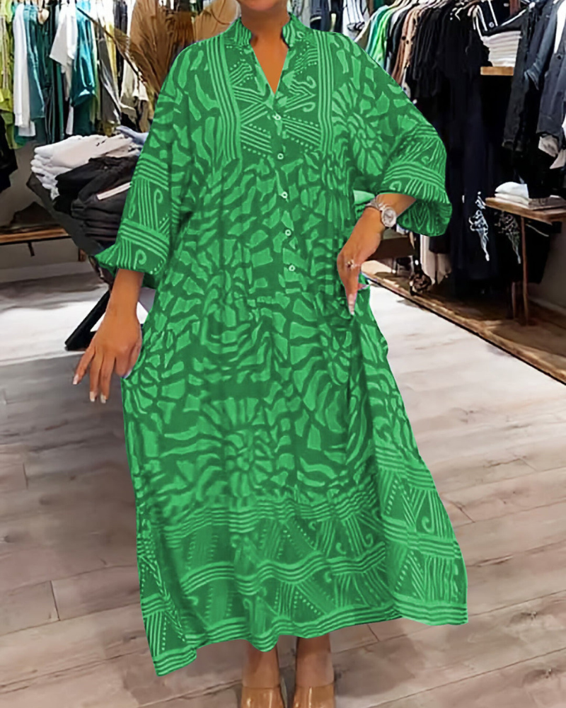 LENARA - Maxi dress with print