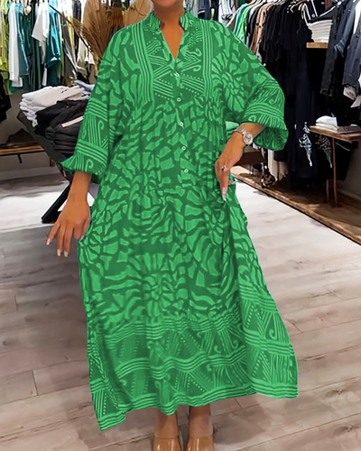 LENARA - Maxi dress with print