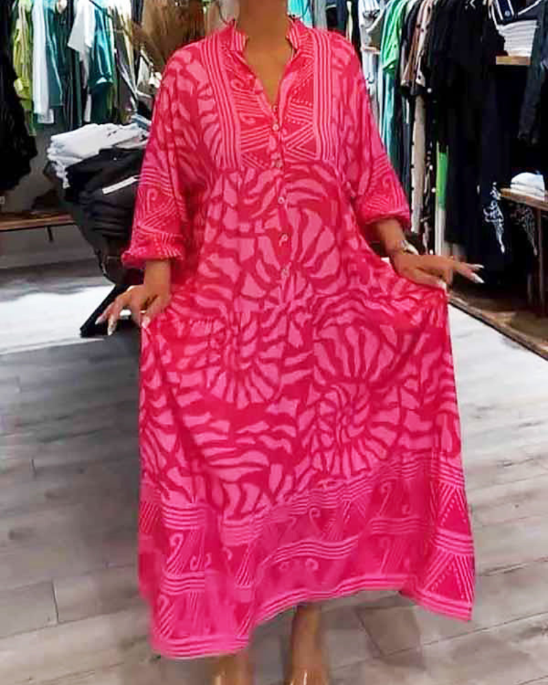 LENARA - Maxi dress with print