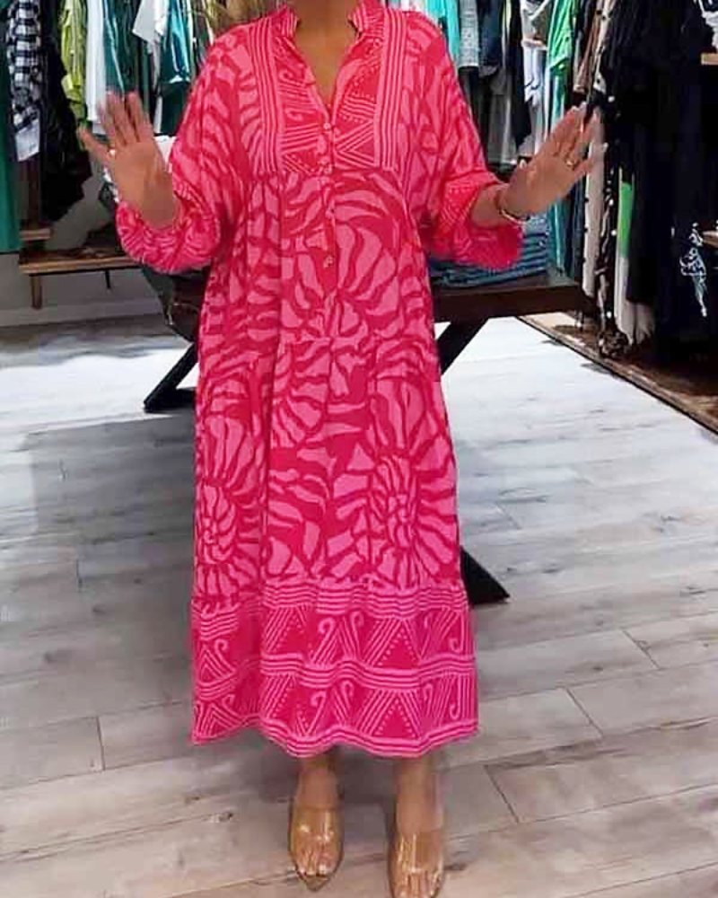 LENARA - Maxi dress with print