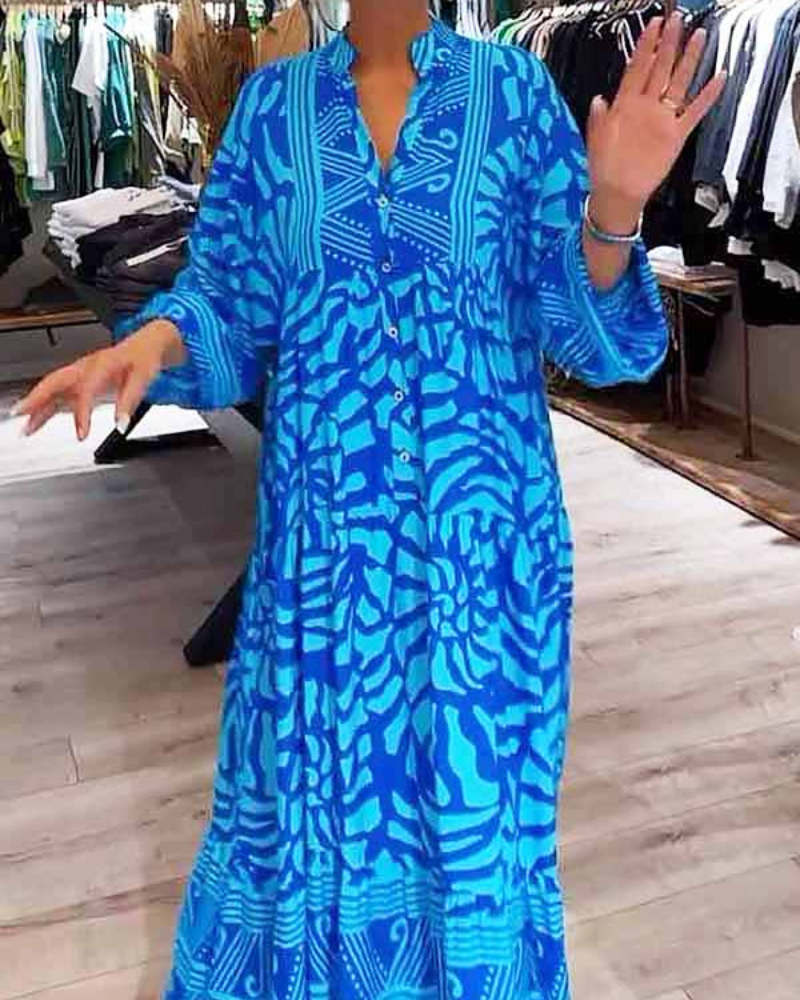 LENARA - Maxi dress with print