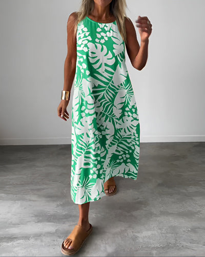 Liora – Summer Dress with Tropical Print