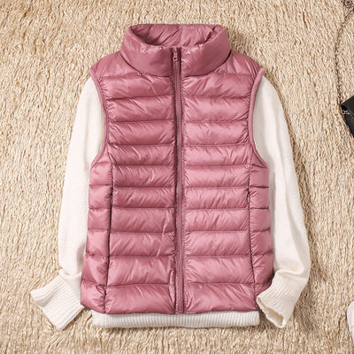 Amira | Lightweight Down Gilet with Pleat Detail