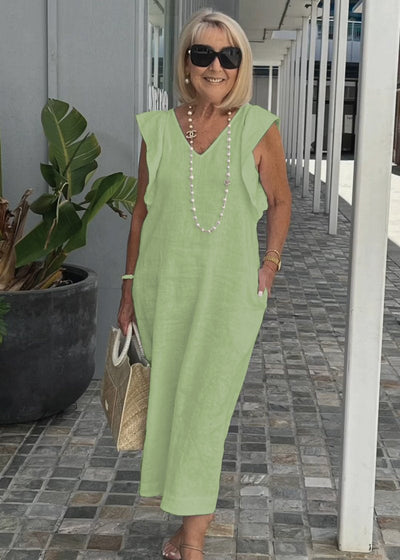 Nora – Sleeveless Dress with V-neck