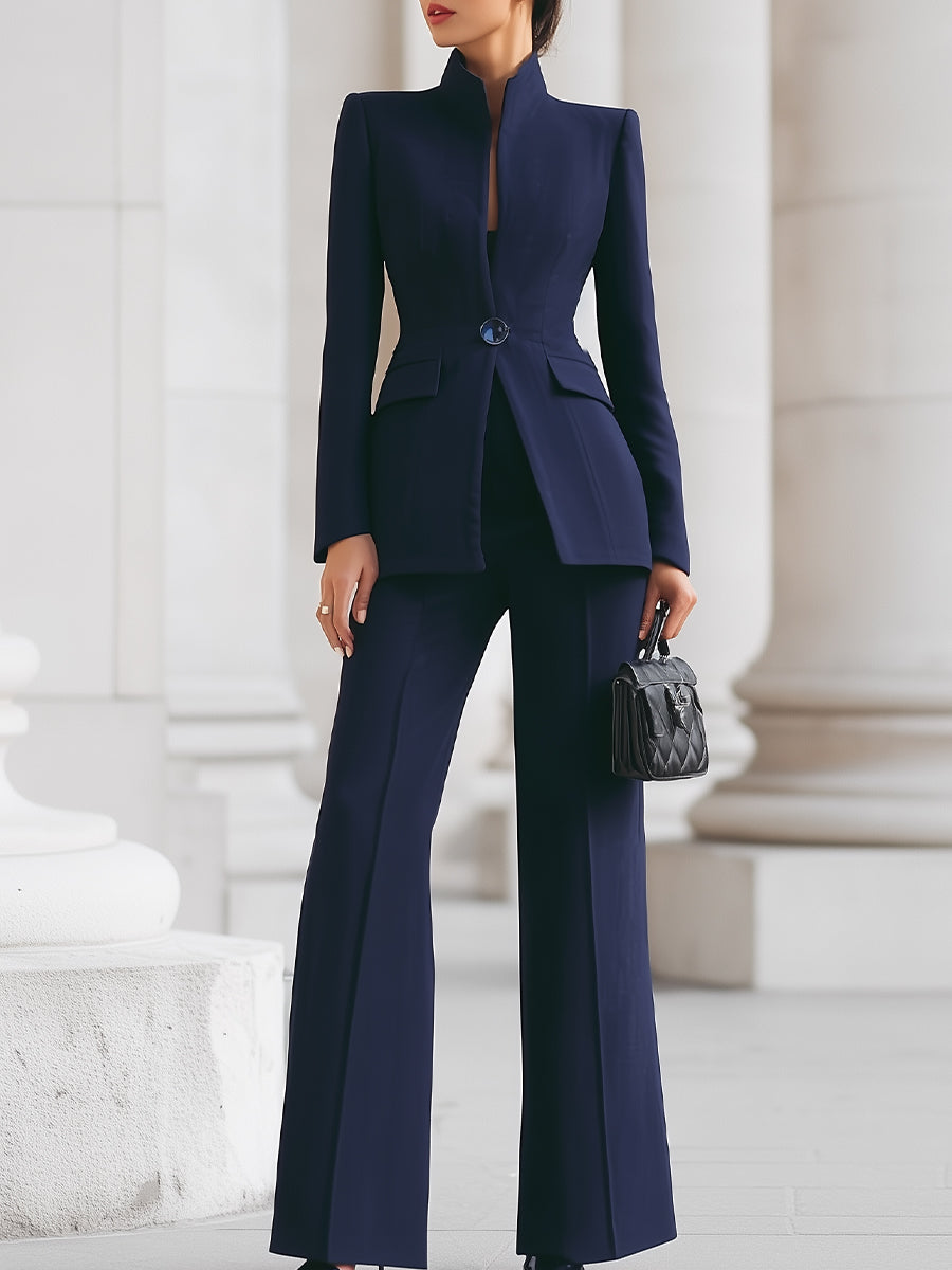 Andriena| Elegant Blazer & Trouser Suit Set