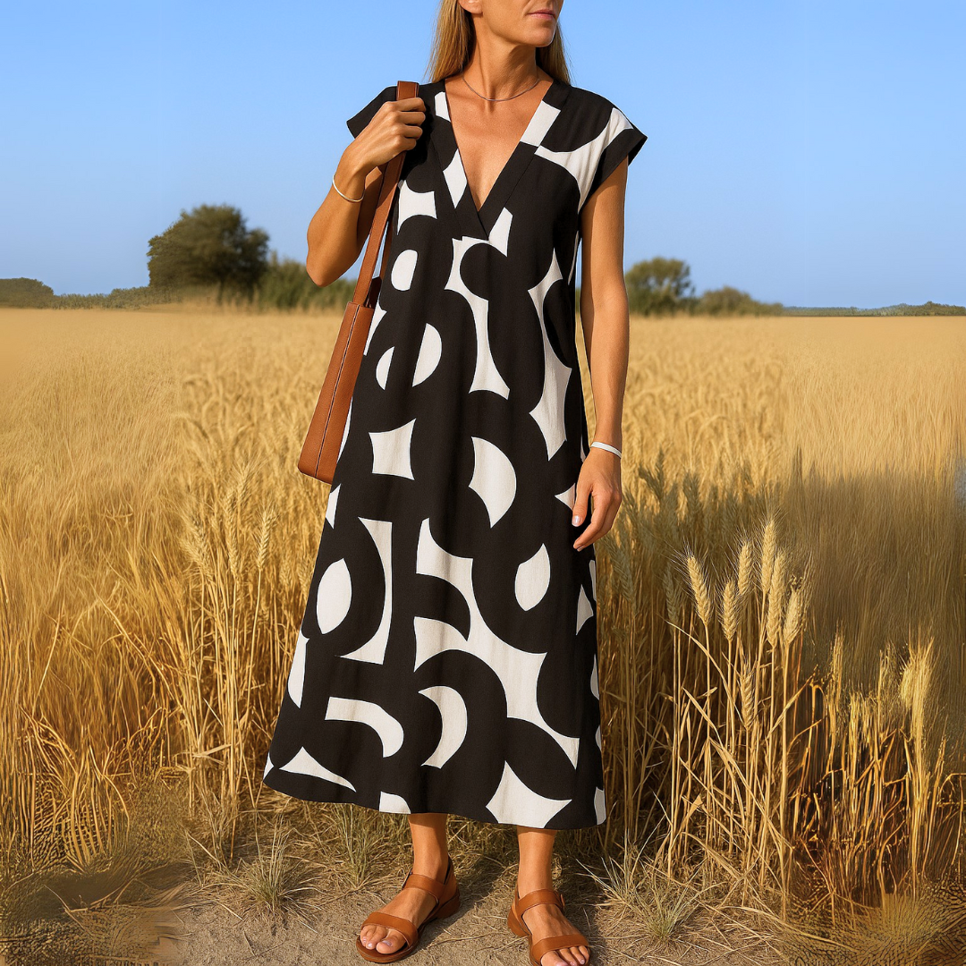 Amina™ Dress – Summer Freedom with Graphic Print