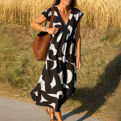 Amina™ Dress – Summer Freedom with Graphic Print