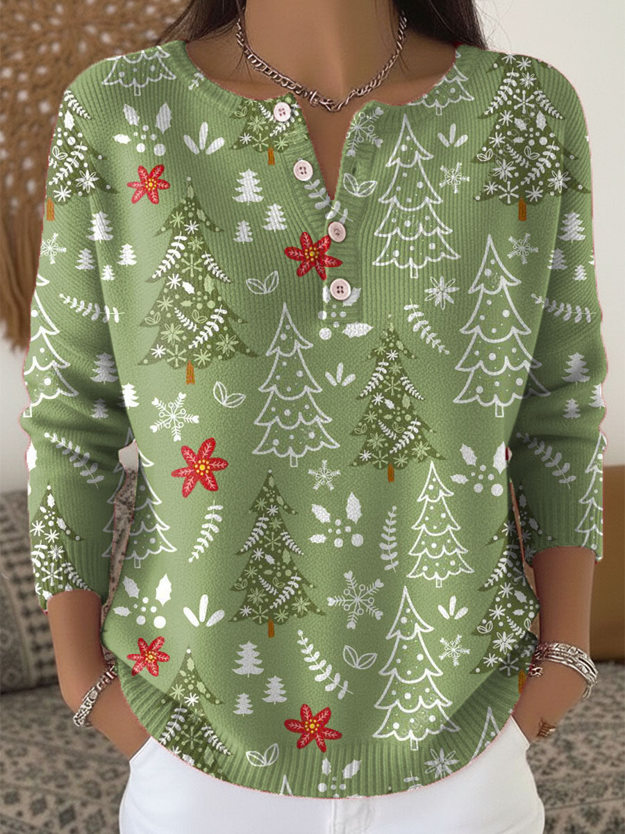 Eva | Christmas Sweater with Buttons