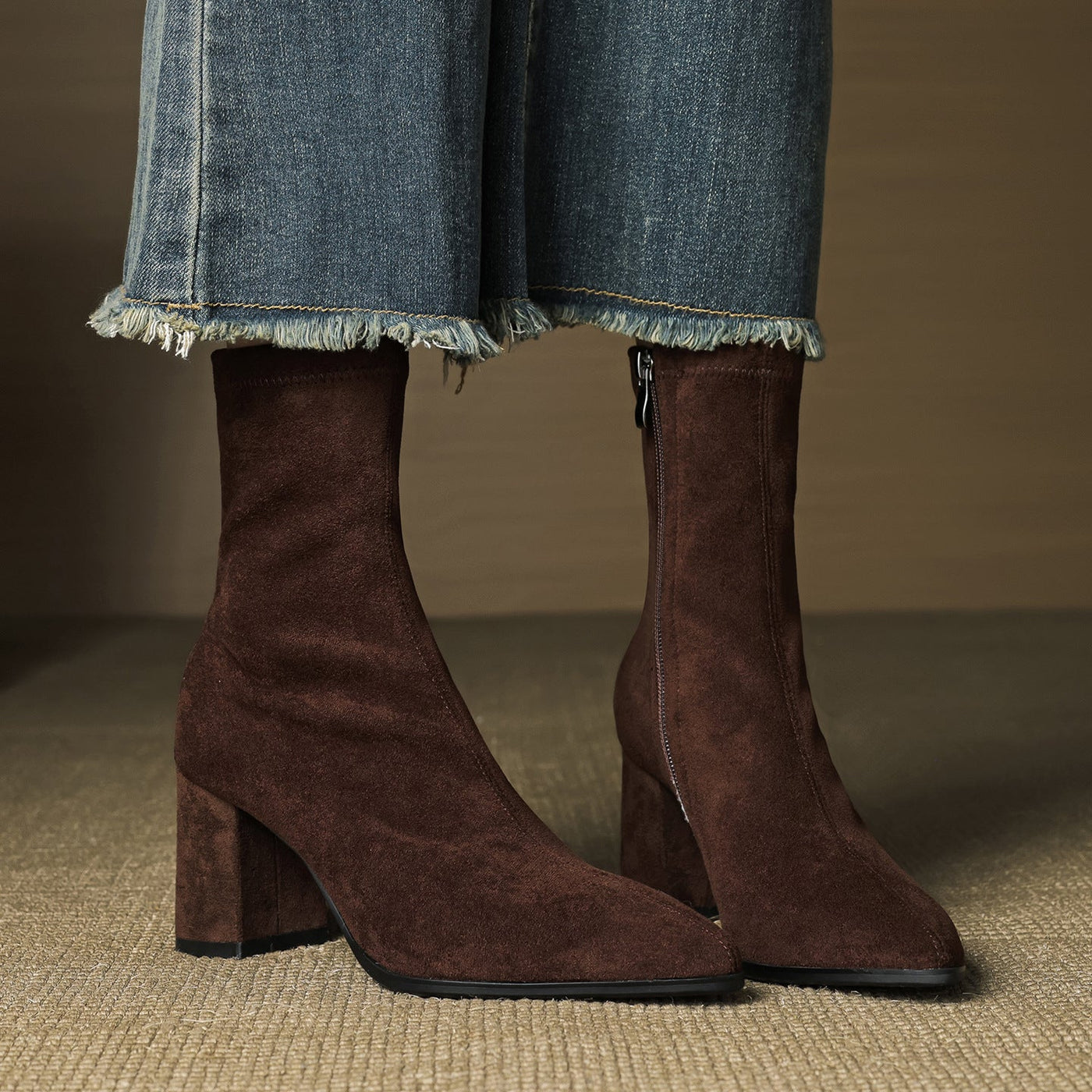 Alora | Real Suede Ankle Boots