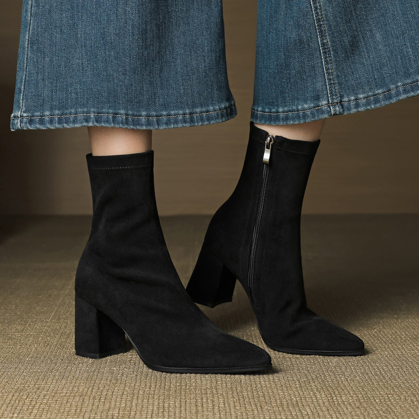 Alora | Real Suede Ankle Boots