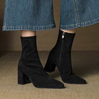 Alora | Real Suede Ankle Boots