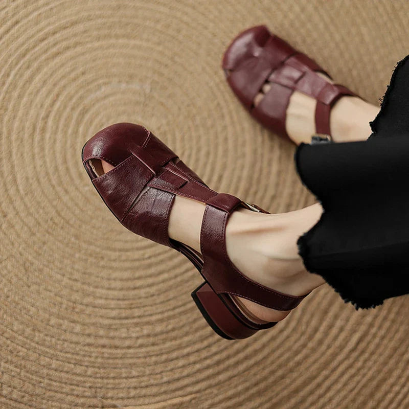 Coralia | Sandals with Thick Heels