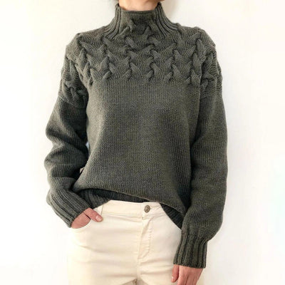 Amelia Cozy Turtleneck Knit Sweater
