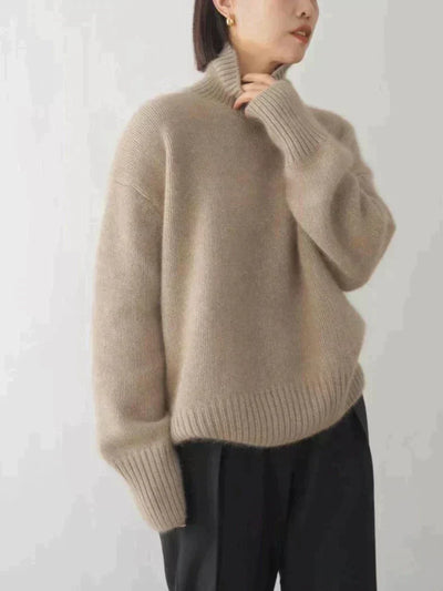 Isabelle | Cashmere Roll Neck Jumper with Timeless Elegance