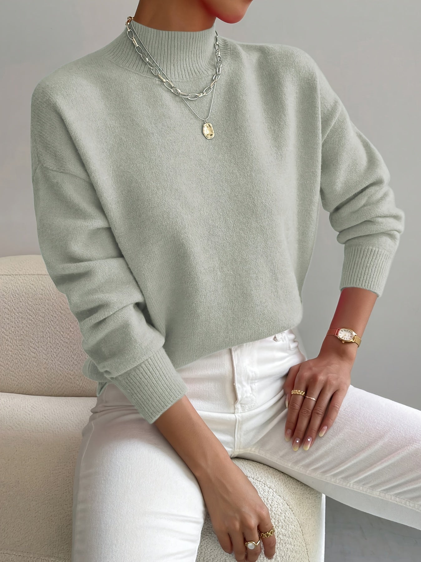 Marilena | Classic Roll Neck Jumper