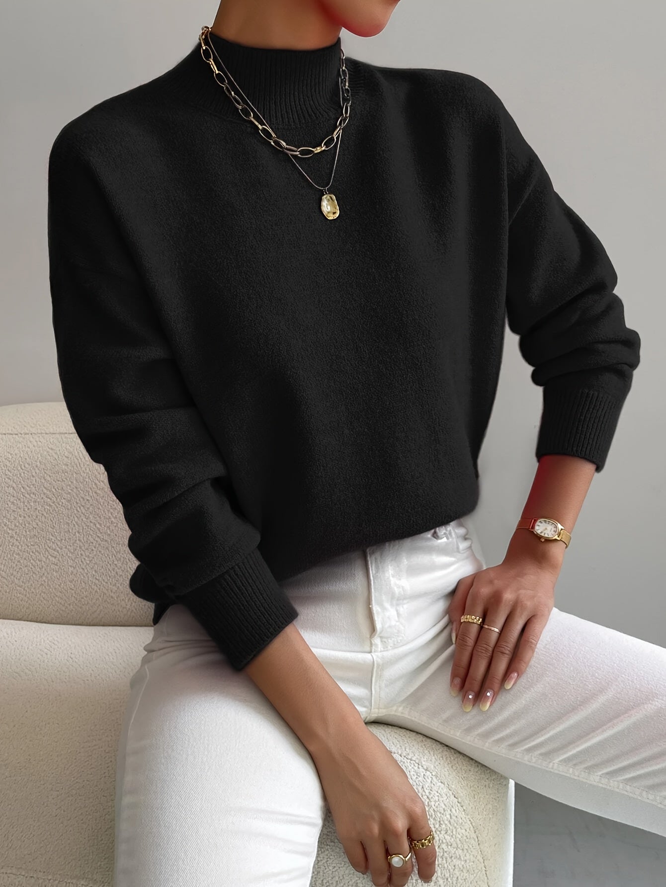 Marilena | Classic Roll Neck Jumper