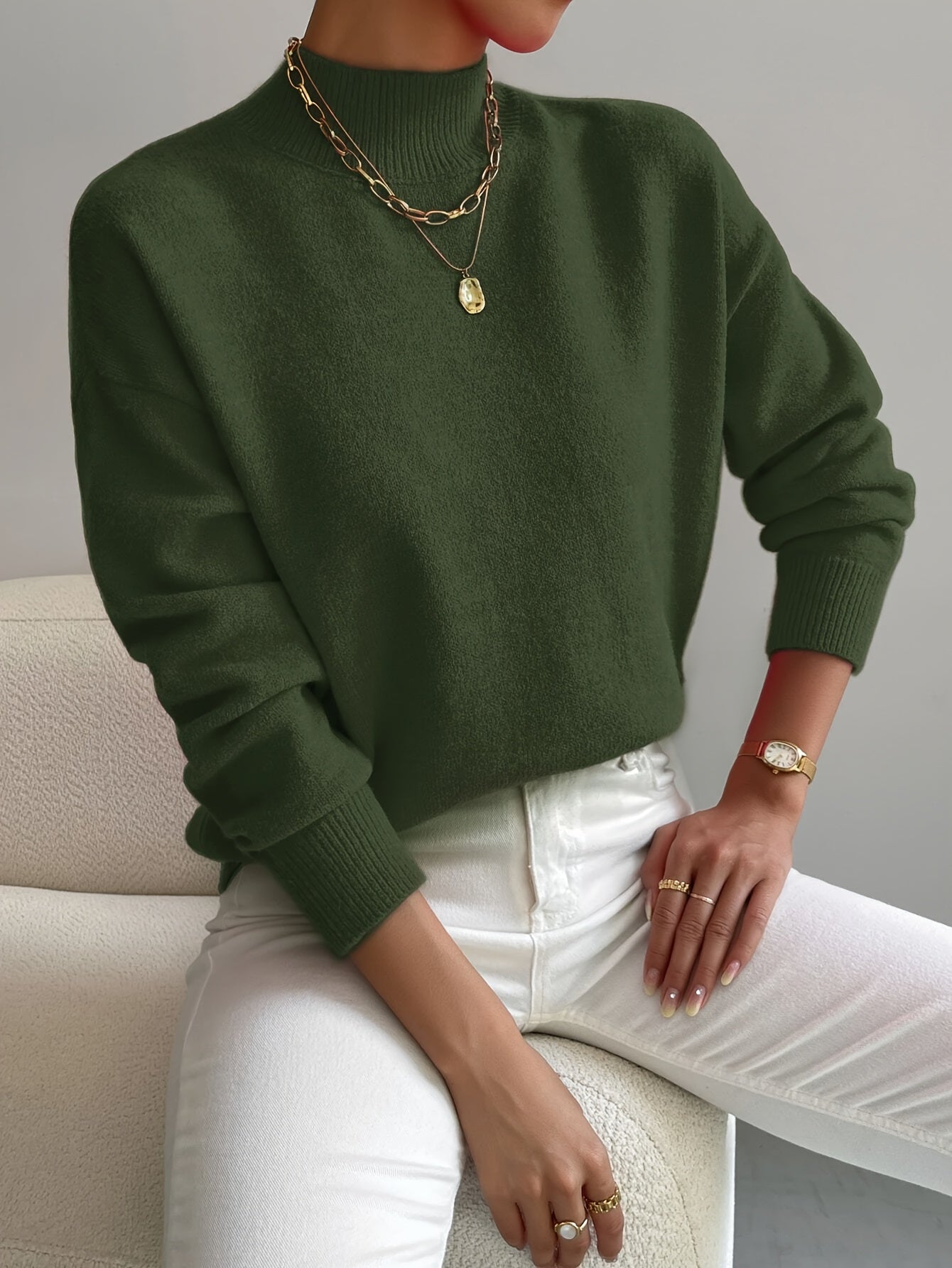 Marilena | Classic Roll Neck Jumper