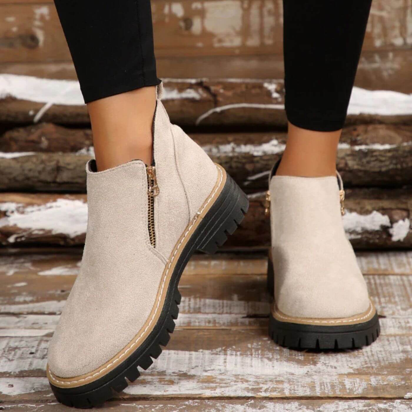 Lyanne | Orthopaedic Ankle Boots with Strong Heel