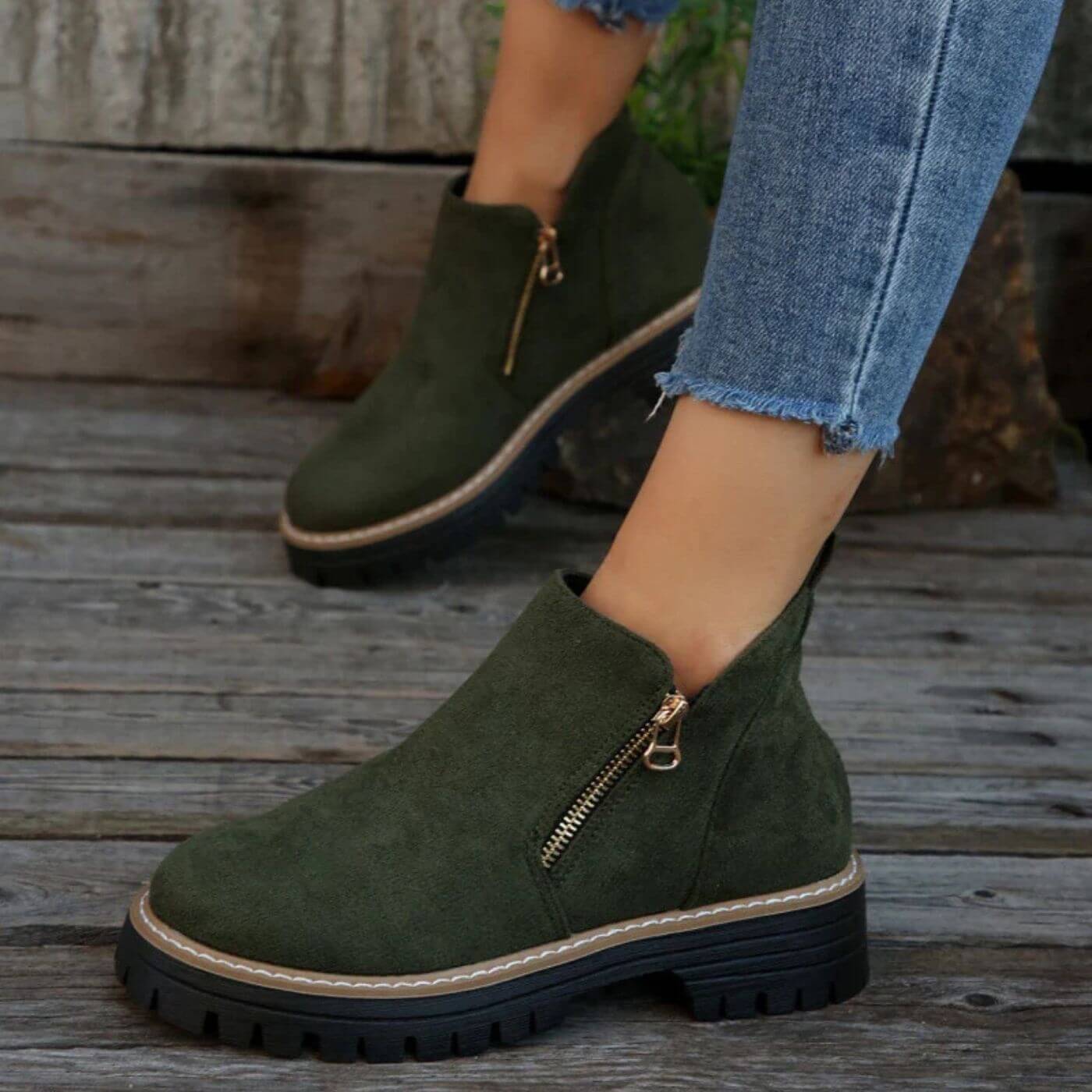 Lyanne | Orthopaedic Ankle Boots with Strong Heel