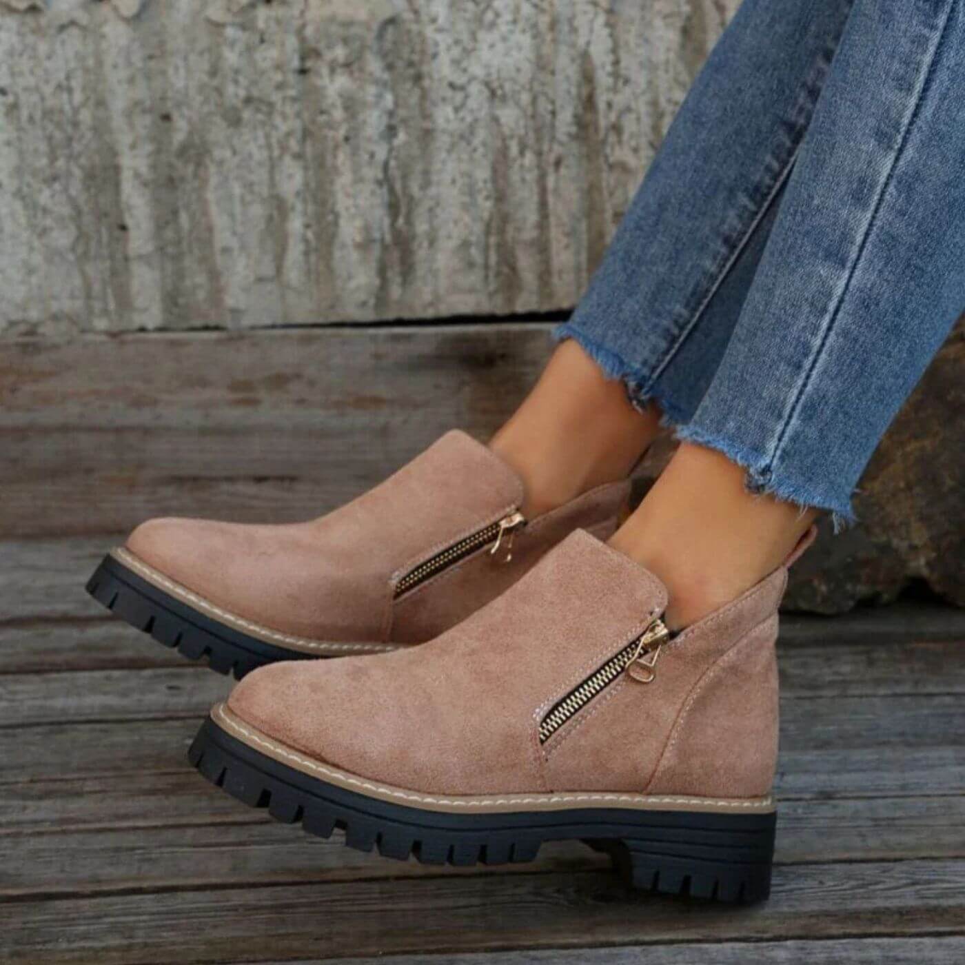 Lyanne | Orthopaedic Ankle Boots with Strong Heel