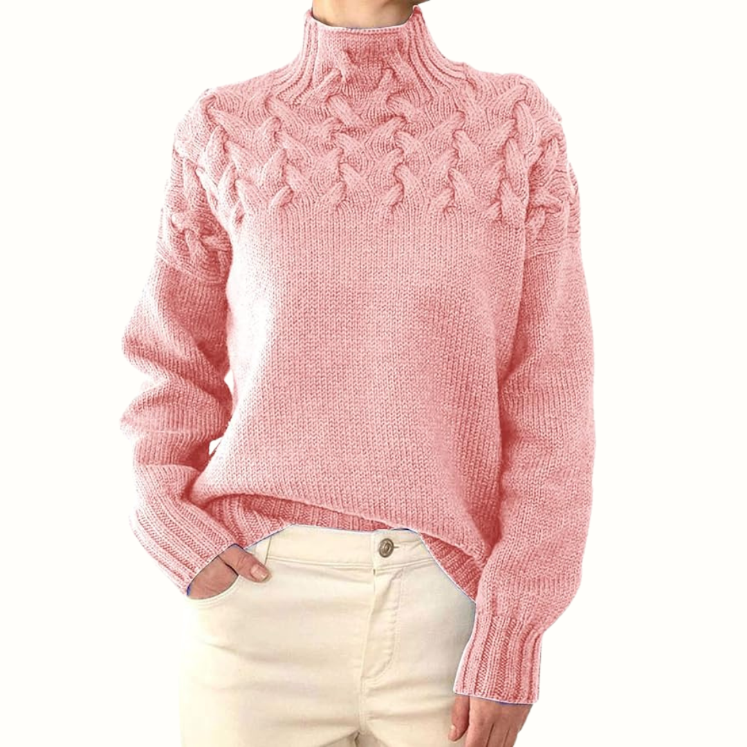 Amelia Cozy Turtleneck Knit Sweater