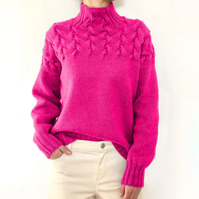 Amelia Cozy Turtleneck Knit Sweater