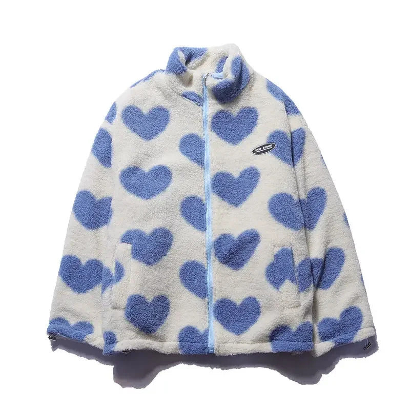 Fleur | Reversible Jacket with Heart Pattern