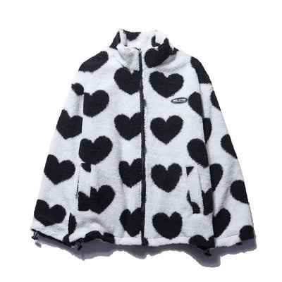 Fleur | Reversible Jacket with Heart Pattern