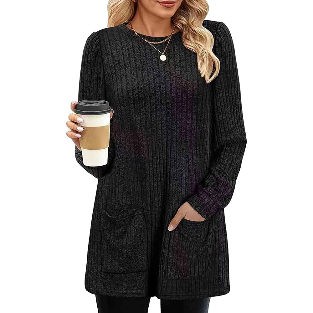 Belinda | Long Ladies' Sweater with Pockets