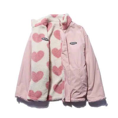 Fleur | Reversible Jacket with Heart Pattern
