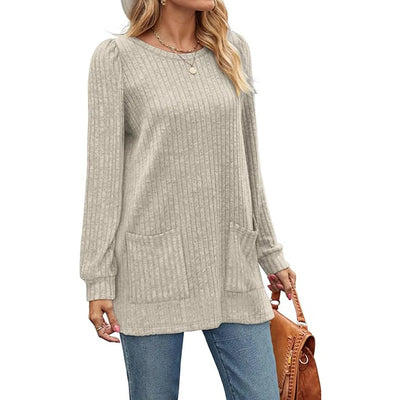 Belinda | Long Ladies' Sweater with Pockets