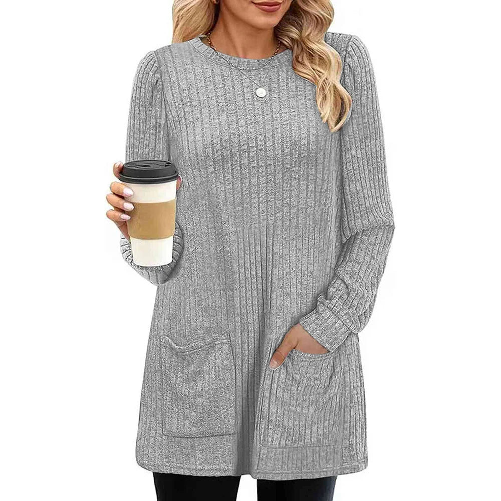 Belinda | Long Ladies' Sweater with Pockets
