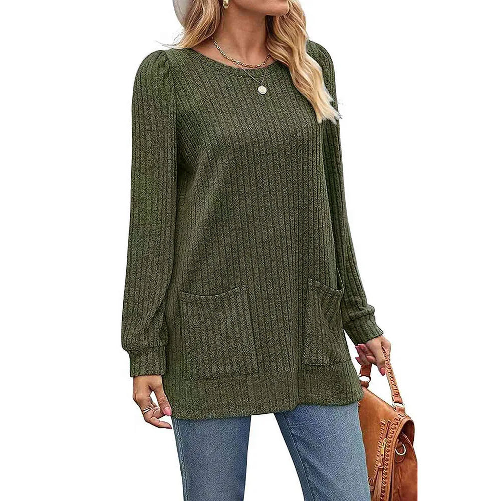Belinda | Long Ladies' Sweater with Pockets