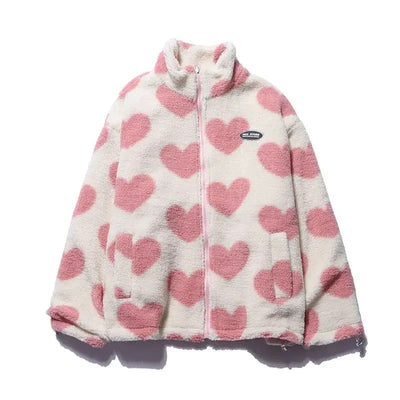 Fleur | Reversible Jacket with Heart Pattern