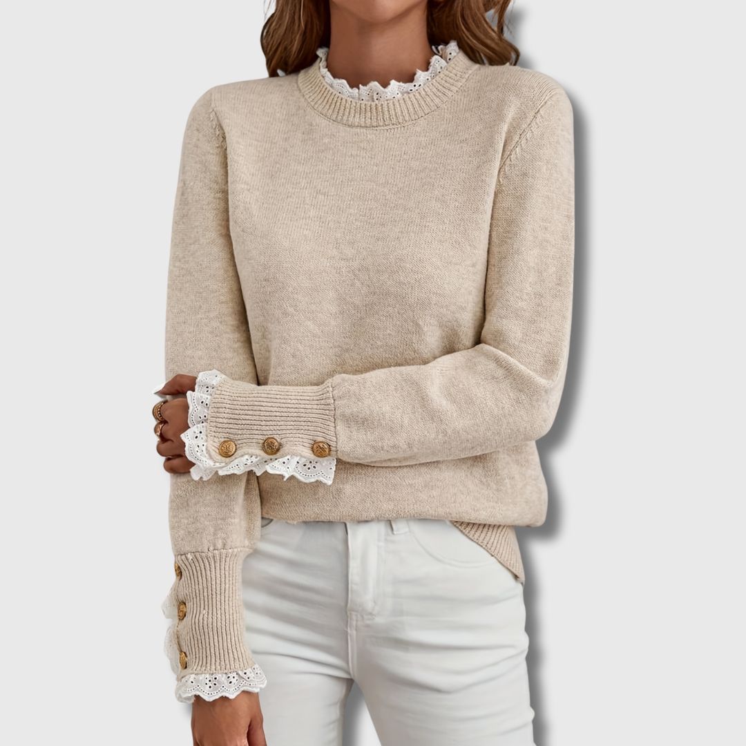 Samina | Jumper with Lace Details