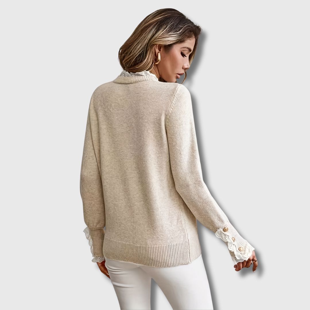 Samina | Jumper with Lace Details