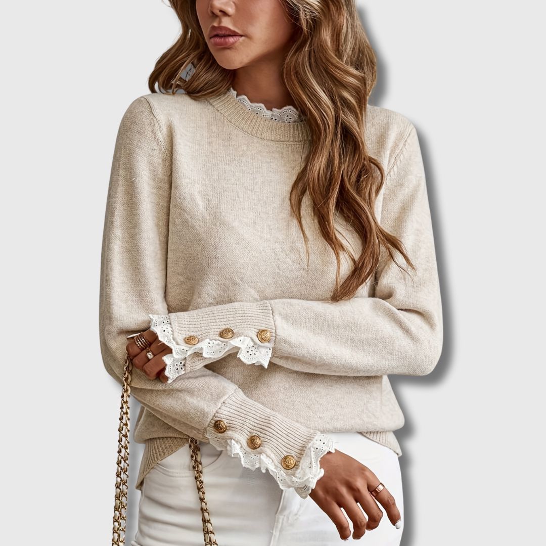 Samina | Jumper with Lace Details