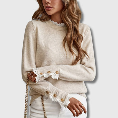 Samina | Jumper with Lace Details