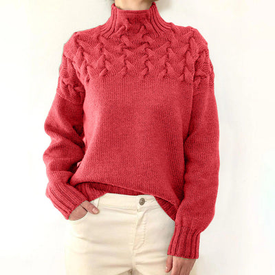 Amelia Cozy Turtleneck Knit Sweater