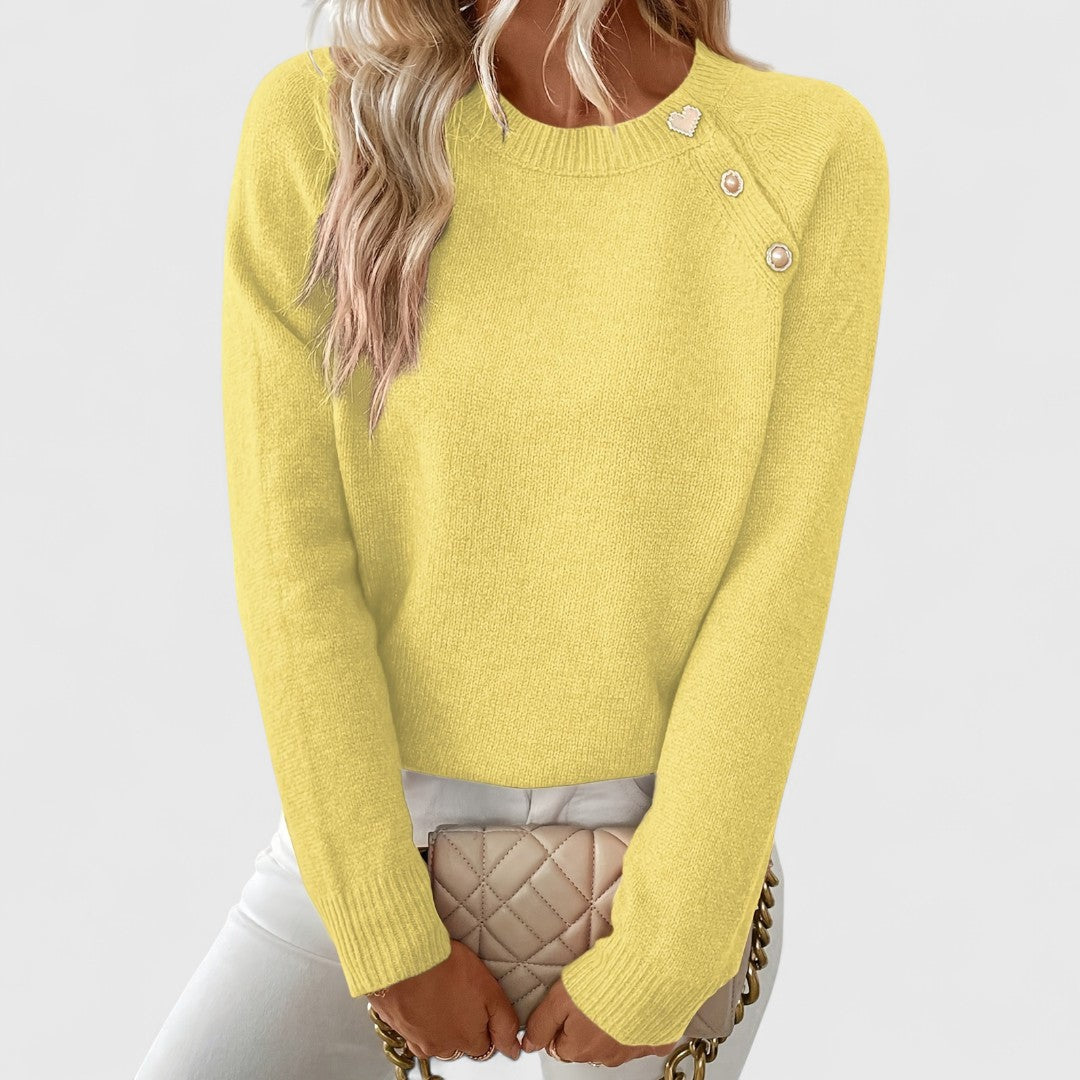 Safi | Fine jumper with button details