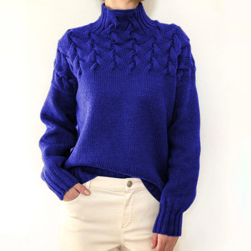 Amelia Cozy Turtleneck Knit Sweater