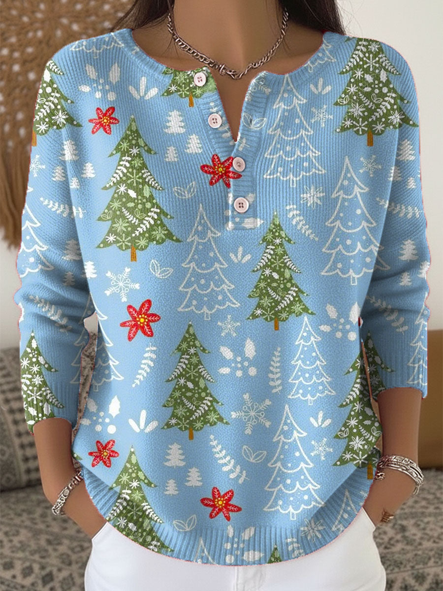 Eva | Christmas Sweater with Buttons