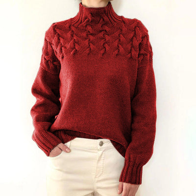 Amelia Cozy Turtleneck Knit Sweater