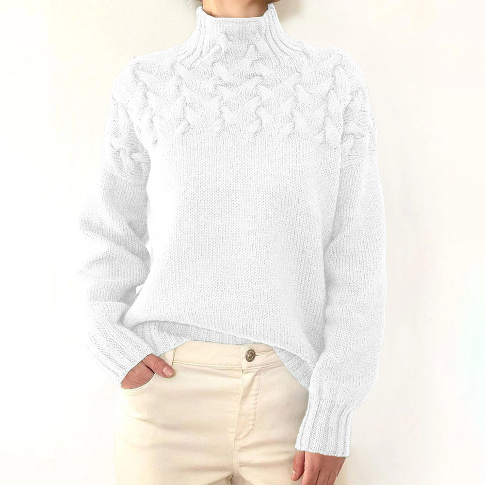Amelia Cozy Turtleneck Knit Sweater