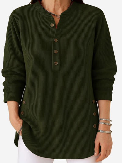 Hannah – Long Sleeve Solid Knit Sweater