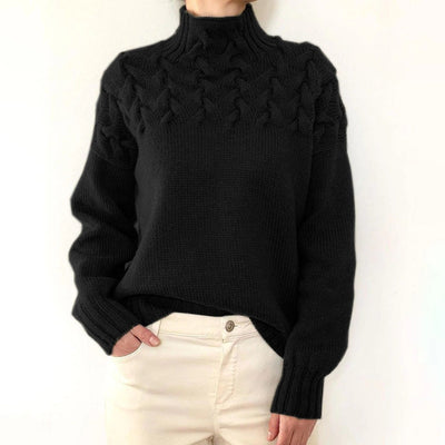 Amelia Cozy Turtleneck Knit Sweater